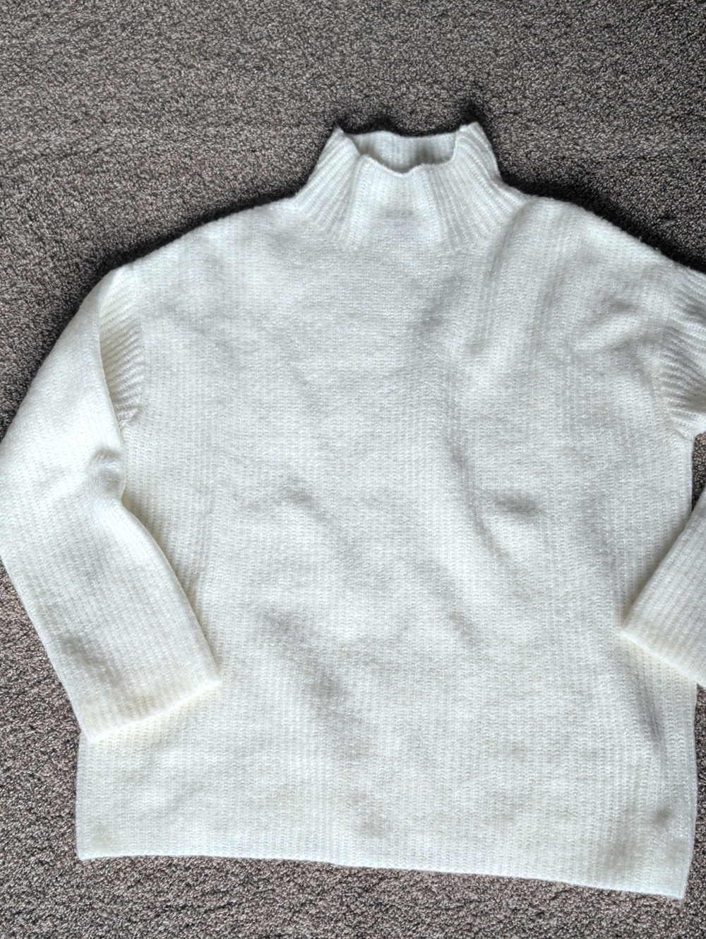 John + Jenn Cream Funnel Neck Sweater